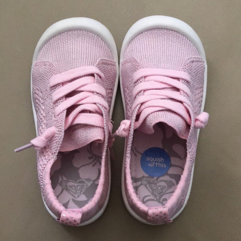 Roxy Bayshore Toddler Slip On - Pink Sparkly NWT Size 8